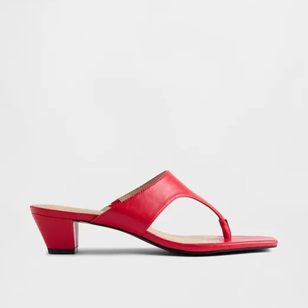 GAP Tomato Red Block Heel Sandals/NIB/6 - Picture 2 of 12